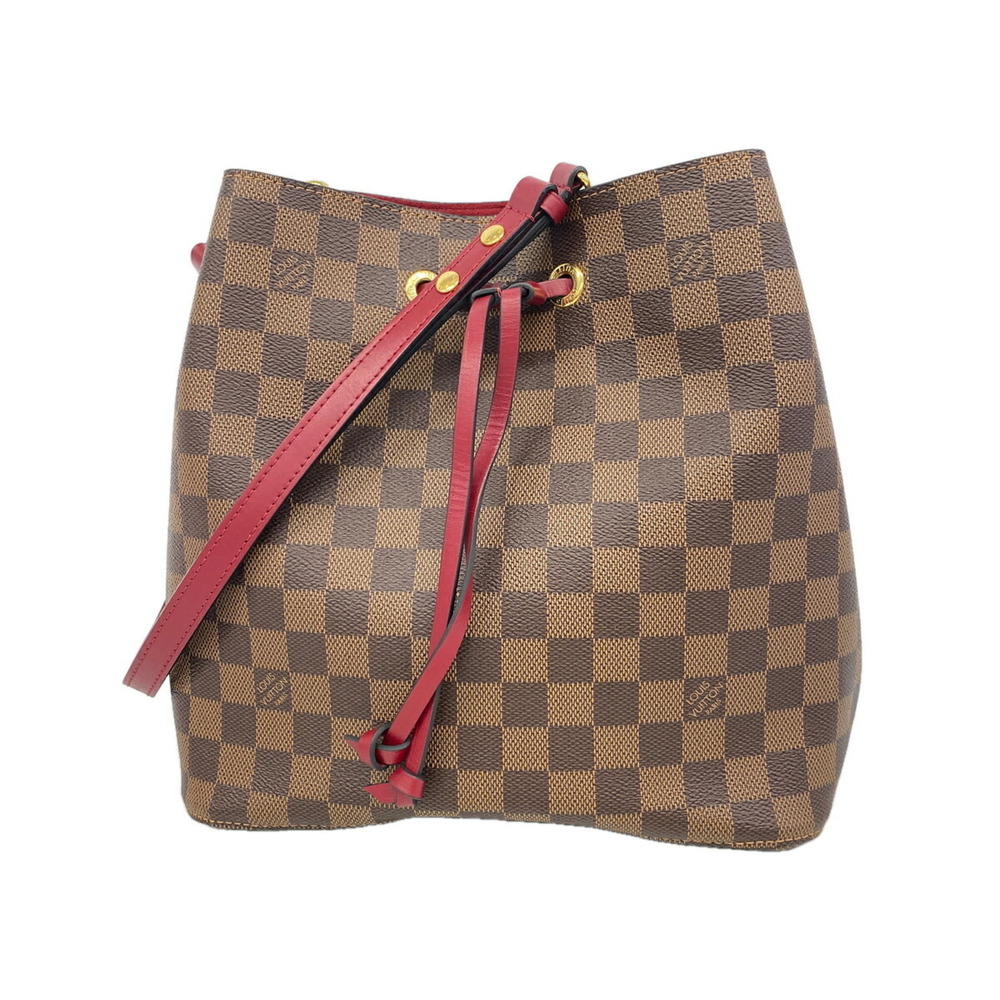 Louis Vuitton Damier NeoNoe Shoulder Bag N40214 Ebene Cherry Berry (Women's)